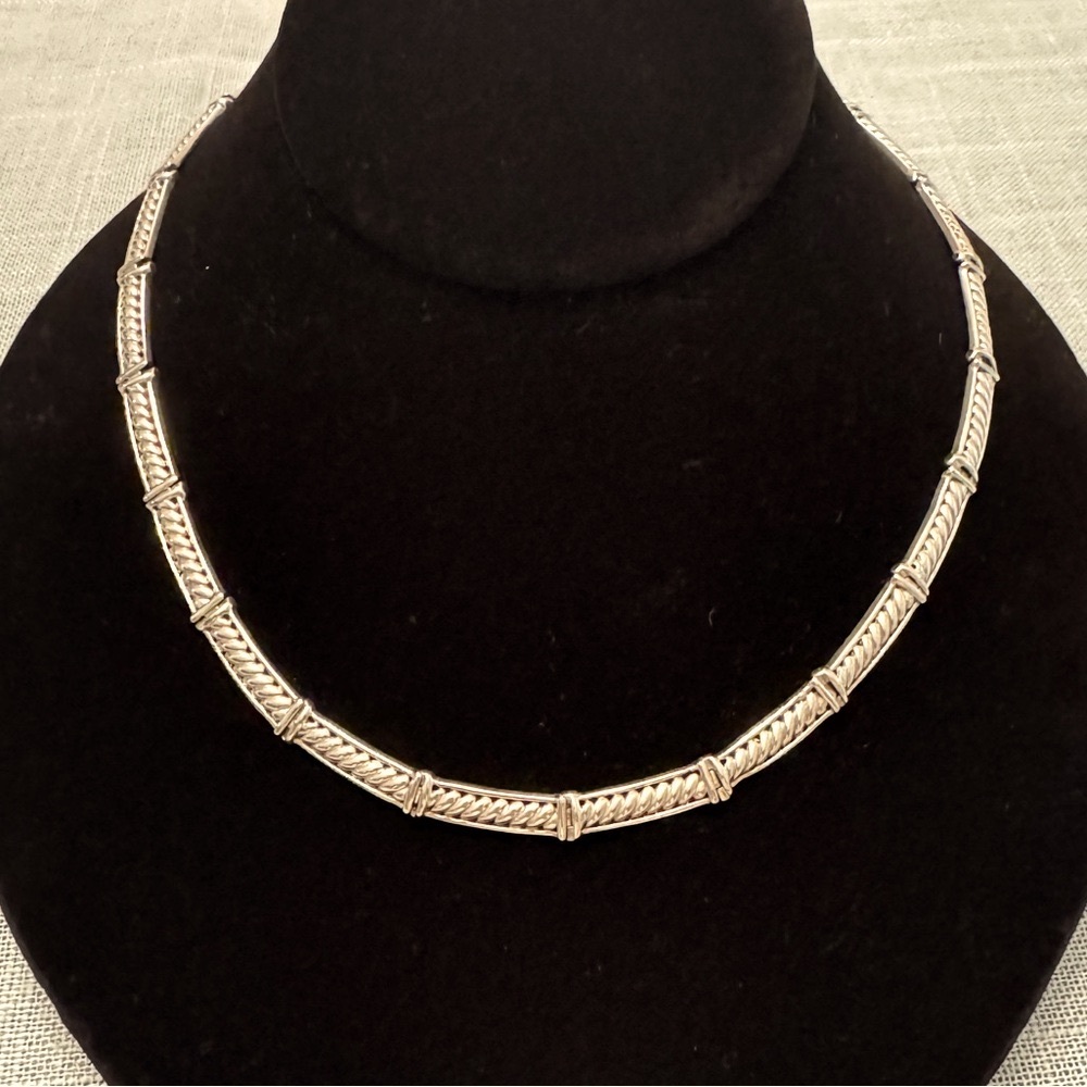 Sterling Silver Choker Style Necklace